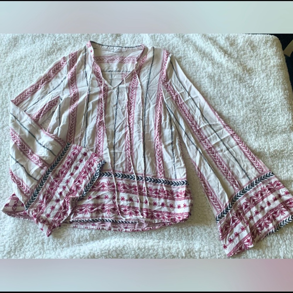 Long Sleeve Patterned top